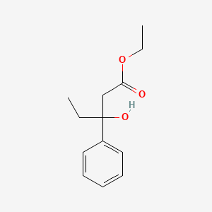 molecular formula C13H18O3 B12790560 Ethyl 3-hydroxy-3-phenylpentanoate CAS No. 2293-61-0