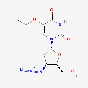 molecular formula C11H15N5O5 B12790612 3'-Azido-2'-deoxy-5-ethoxyuridine CAS No. 111495-92-2
