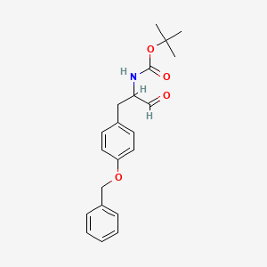molecular formula C21H25NO4 B1279063 Boc-Tyr(Bzl)-aldehyde 