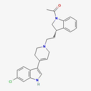molecular formula C25H26ClN3O B12790732 8Sbz5D77MS CAS No. 209745-47-1