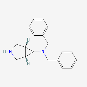 molecular formula C19H22N2 B1279074 (1R,5S)-N,N-dibenzyl-3-azabicyclo[3.1.0]hexan-6-amine CAS No. 210482-10-3