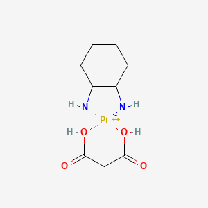 molecular formula C9H16N2O4Pt B12790749 Malanato platinum CAS No. 61848-65-5