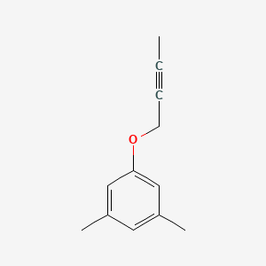 molecular formula C12H14O B12790766 1-(But-2-yn-1-yloxy)-3,5-dimethylbenzene CAS No. 22509-75-7