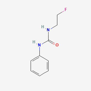 molecular formula C9H11FN2O B12790767 1-(2-Fluoroethyl)-3-phenylurea CAS No. 331-07-7