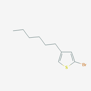molecular formula C10H15BrS B1279078 2-Bromo-4-hexylthiophene CAS No. 210705-84-3