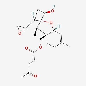 molecular formula C20H28O6 B12790785 Trichothec-9-ene-4,15-diol, 12,13-epoxy-, 15-(4-oxopentanoate), (4beta)- CAS No. 88980-77-2