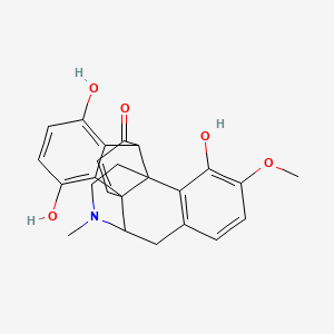 molecular formula C24H23NO5 B12790825 Flavothebanone CAS No. 507-78-8