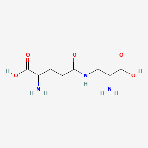 molecular formula C8H15N3O5 B12790880 N-gamma-Glutamyldiaminopropionic acid CAS No. 86860-76-6
