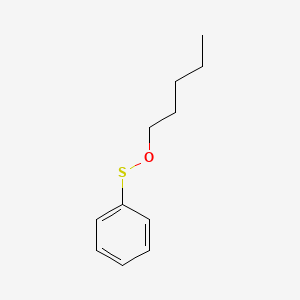 molecular formula C11H16OS B1279090 (Phenylthio)pentyl ether 