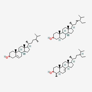 molecular formula C87H152O3 B12790917 Tall sterols phytosterols 