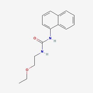 molecular formula C15H18N2O2 B12790948 Urea, 1-(2-ethoxyethyl)-3-(1-naphthyl)- CAS No. 102613-30-9