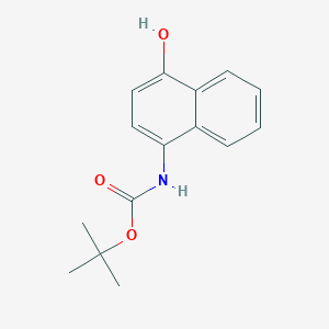 molecular formula C15H17NO3 B1279095 叔丁基(4-羟基萘-1-基)氨基甲酸酯 CAS No. 285984-22-7