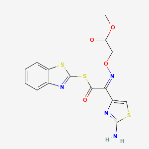(Z)-Methyl 2-(((1-(2-aminothiazol-4-yl)-2-(benzo[d]thiazol-2-ylthio)-2-oxoethylidene)amino)oxy)acetate