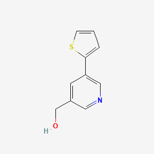 molecular formula C10H9NOS B1279112 (5-(Thiophen-2-yl)pyridin-3-yl)methanol CAS No. 393861-00-2