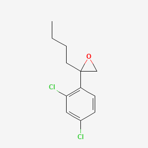molecular formula C12H14Cl2O B1279120 Oxirane, 2-butyl-2-(2,4-dichlorophenyl)- CAS No. 88374-07-6