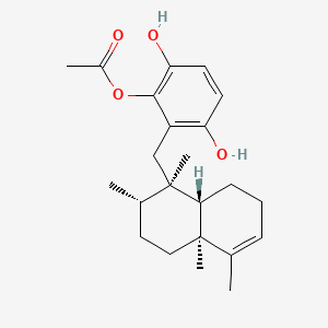 molecular formula C23H32O4 B12791250 Avarol C CAS No. 130203-69-9