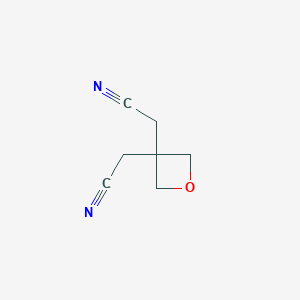 molecular formula C7H8N2O B12791276 3,3-Oxetanediacetonitrile CAS No. 22030-97-3