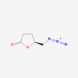 molecular formula C5H7N3O2 B1279131 2(3H)-Furanone, 5-(azidomethyl)dihydro-, (S)- CAS No. 24211-53-8