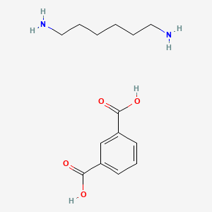 molecular formula C14H22N2O4 B12791321 benzene-1,3-dicarboxylic acid;hexane-1,6-diamine CAS No. 25722-07-0