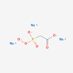 molecular formula C2H2Na3O6P B12791330 Acetic acid, hydroxyphosphono-, trisodium salt CAS No. 78620-07-2