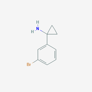 molecular formula C9H10BrN B1279138 1-(3-Bromophenyl)cyclopropanamine CAS No. 546115-65-5