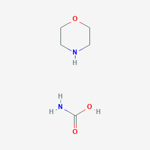 molecular formula C5H12N2O3 B12791402 carbamic acid;morpholine CAS No. 14905-85-2
