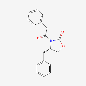 molecular formula C18H17NO3 B1279145 (S)-4-Benzyl-3-(2-phenylacetyl)oxazolidin-2-one CAS No. 104266-89-9