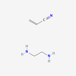 molecular formula C5H11N3 B12791500 Ethane-1,2-diamine;prop-2-enenitrile CAS No. 68909-99-9