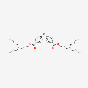 molecular formula C36H54N2O5 B12791622 Bis(3-(dibutylamino)propyl) dibenzo(b,d)furan-2,8-dicarboxylate CAS No. 740740-31-2