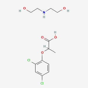 molecular formula C13H19Cl2NO5 B12791629 Dichlorprop diethanolamine salt CAS No. 84731-66-8