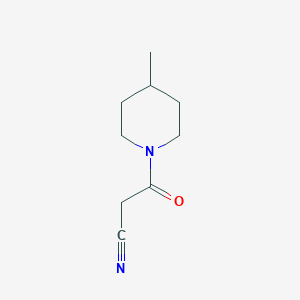 molecular formula C9H14N2O B12791630 3-(4-Methylpiperidino)-3-oxopropanenitrile CAS No. 79005-55-3