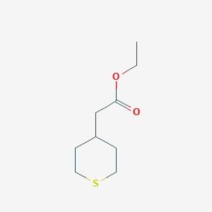 molecular formula C9H16O2S B1279175 Ethyl 2-(thian-4-yl)acetate CAS No. 218624-29-4