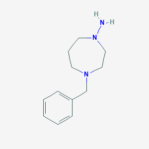 molecular formula C12H19N3 B12791753 4-Benzyl-1,4-diazepan-1-amine CAS No. 6955-28-8