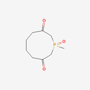 molecular formula C9H15O3P B12791754 1-Methyl-3,8-phosphonanedione 1-oxide CAS No. 65114-88-7