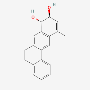molecular formula C19H16O2 B12791818 trans-11-Methyl-8,9-dihydrobenz(a)anthracene-8,9-diol CAS No. 83462-60-6