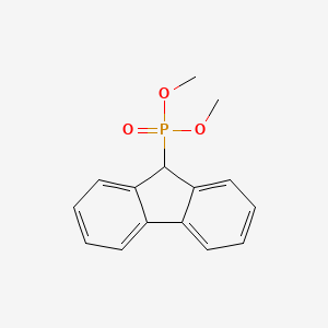 molecular formula C15H15O3P B12791842 Dimethyl 9h-fluoren-9-ylphosphonate CAS No. 6344-52-1