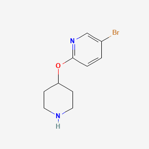molecular formula C10H13BrN2O B1279185 5-溴-2-(哌啶-4-氧基)吡啶 CAS No. 194668-50-3
