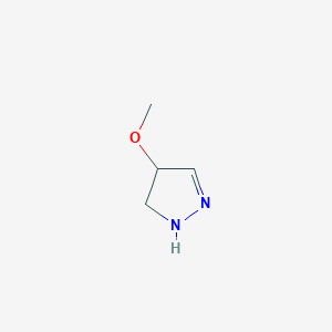molecular formula C4H8N2O B12791870 4-methoxy-4,5-dihydro-1H-pyrazole CAS No. 7598-93-8