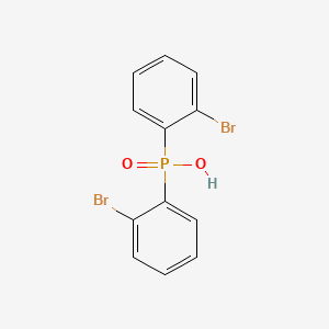 molecular formula C12H9Br2O2P B12791874 Phosphinic acid, bis(o-bromophenyl)- CAS No. 109817-43-8