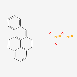 molecular formula C20H12Fe2O3 B12791878 Benzo(a)pyrene, mixt. with iron oxide (Fe2-O3) CAS No. 8076-07-1