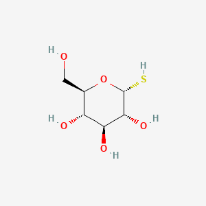 molecular formula C6H12O5S B12792001 1-Thio-alpha-D-glucopyranose CAS No. 63073-99-4