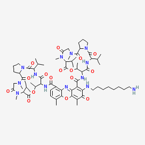 molecular formula C70H103N13O16 B12792017 N-(8-Aminooctyl)actinomycin D CAS No. 78542-43-5