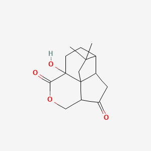 molecular formula C15H20O4 B12792024 8-Hydroxyquadrone CAS No. 91682-93-8