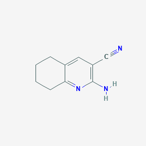 molecular formula C10H11N3 B1279204 2-Amino-5,6,7,8-tetrahydroquinoline-3-carbonitrile CAS No. 65242-19-5