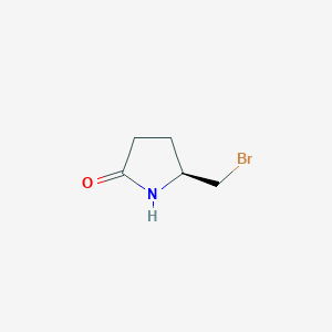 molecular formula C5H8BrNO B1279205 (S)-(+)-5-Bromomethyl-2-pyrrolidinone CAS No. 72479-05-1