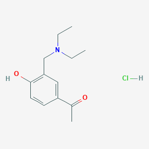 molecular formula C13H20ClNO2 B1279213 1-{3-[(Diethylamino)methyl]-4-hydroxyphenyl}ethanone hydrochloride CAS No. 93390-71-7