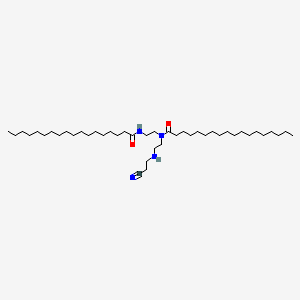 molecular formula C43H84N4O2 B12792134 N-[2-[(2-Cyanoethyl)amino]ethyl]-N-[2-(stearoylamino)ethyl]stearamide CAS No. 94333-52-5