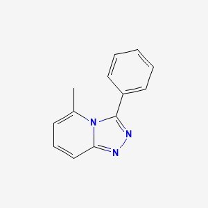 molecular formula C13H11N3 B12792148 5-Methyl-3-phenyl[1,2,4]triazolo[4,3-a]pyridine CAS No. 4926-14-1