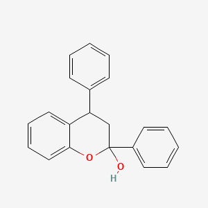 molecular formula C21H18O2 B12792183 2,4-Diphenyl-2-chromanol CAS No. 6274-71-1
