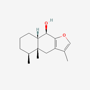 molecular formula C15H22O2 B12792190 9-Hydroxyeremophilane CAS No. 93778-89-3